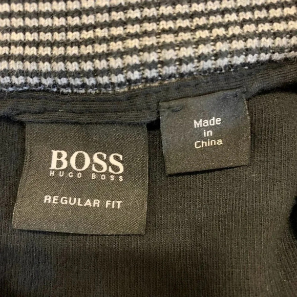 Hugo Boss Men's Piceno Quarter Zip Long Sleeve Knit Cotton Sweater Size L - Picture 7 of 15